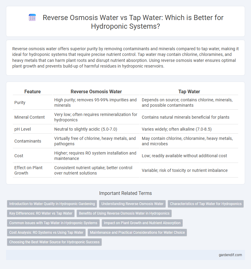 Reverse Osmosis Water vs Tap Water: Which is Better for Hydroponic Systems?