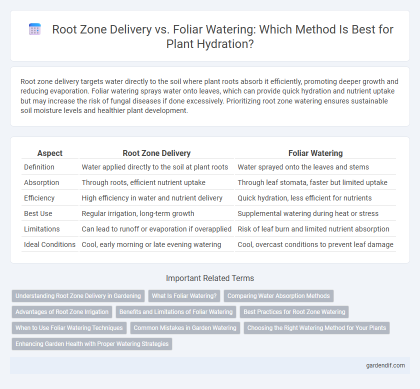 Root Zone Delivery vs. Foliar Watering: Which Method Is Best for Plant Hydration?