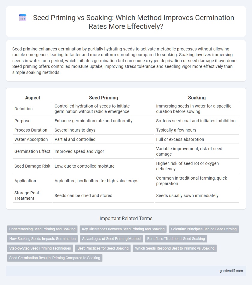 Seed Priming vs Soaking: Which Method Improves Germination Rates More Effectively?