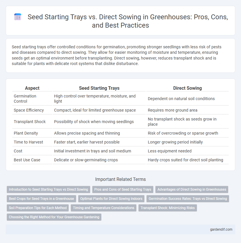 Seed Starting Trays vs. Direct Sowing in Greenhouses: Pros, Cons, and Best Practices