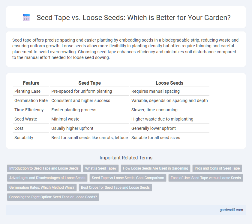 Seed Tape vs. Loose Seeds: Which is Better for Your Garden?