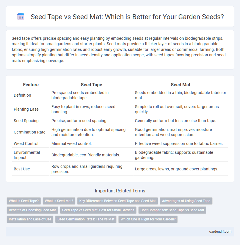 Seed Tape vs Seed Mat: Which is Better for Your Garden Seeds?