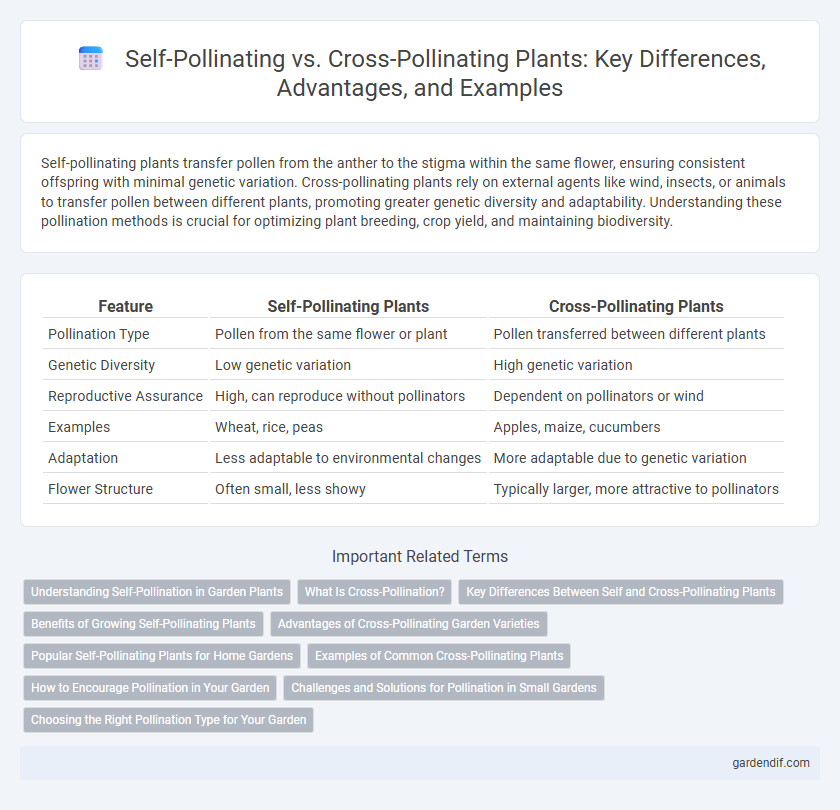 Self-Pollinating vs. Cross-Pollinating Plants: Key Differences, Advantages, and Examples