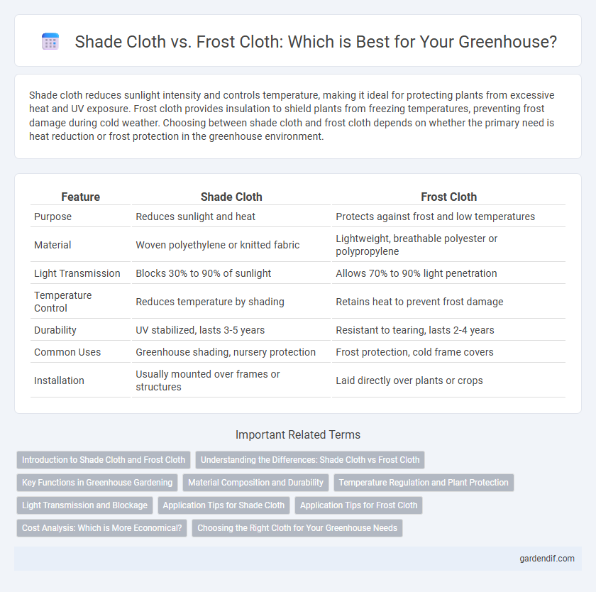 Shade Cloth vs. Frost Cloth: Which is Best for Your Greenhouse?