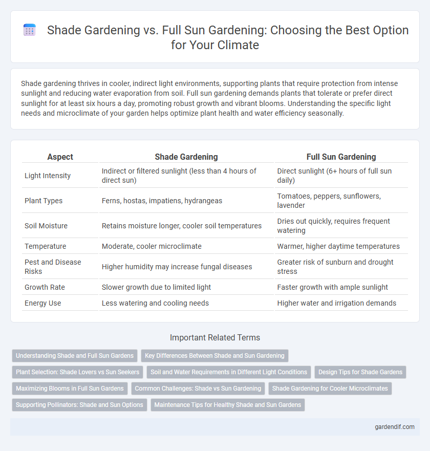 Shade Gardening vs. Full Sun Gardening: Choosing the Best Option for Your Climate