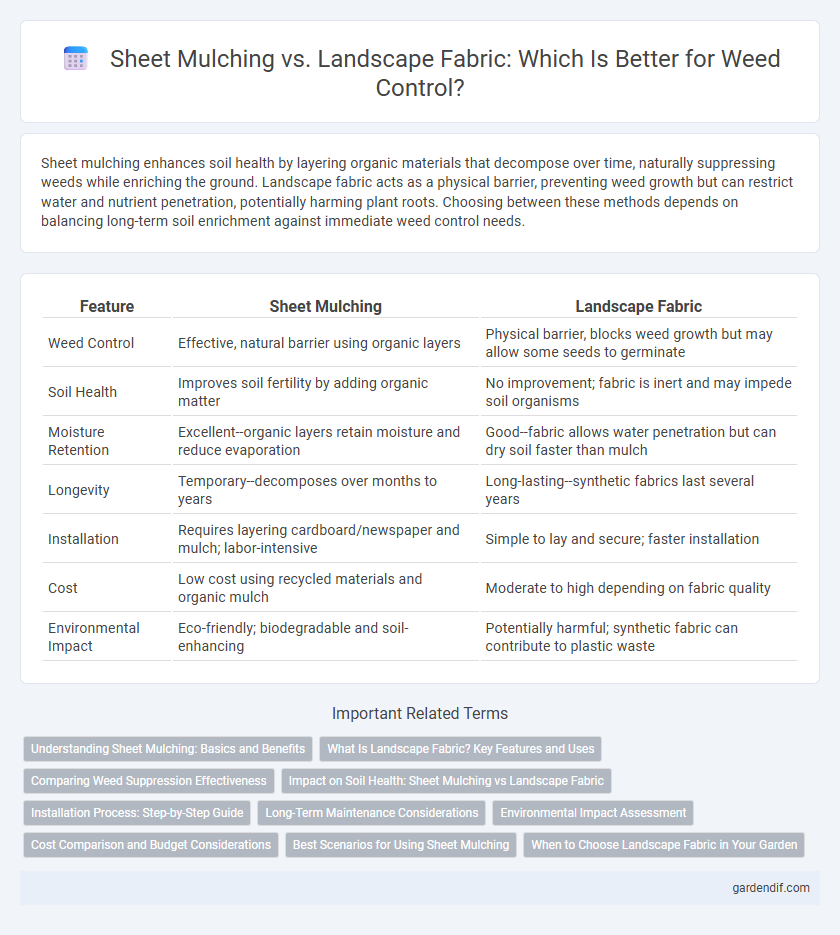 Sheet Mulching vs. Landscape Fabric: Which Is Better for Weed Control?