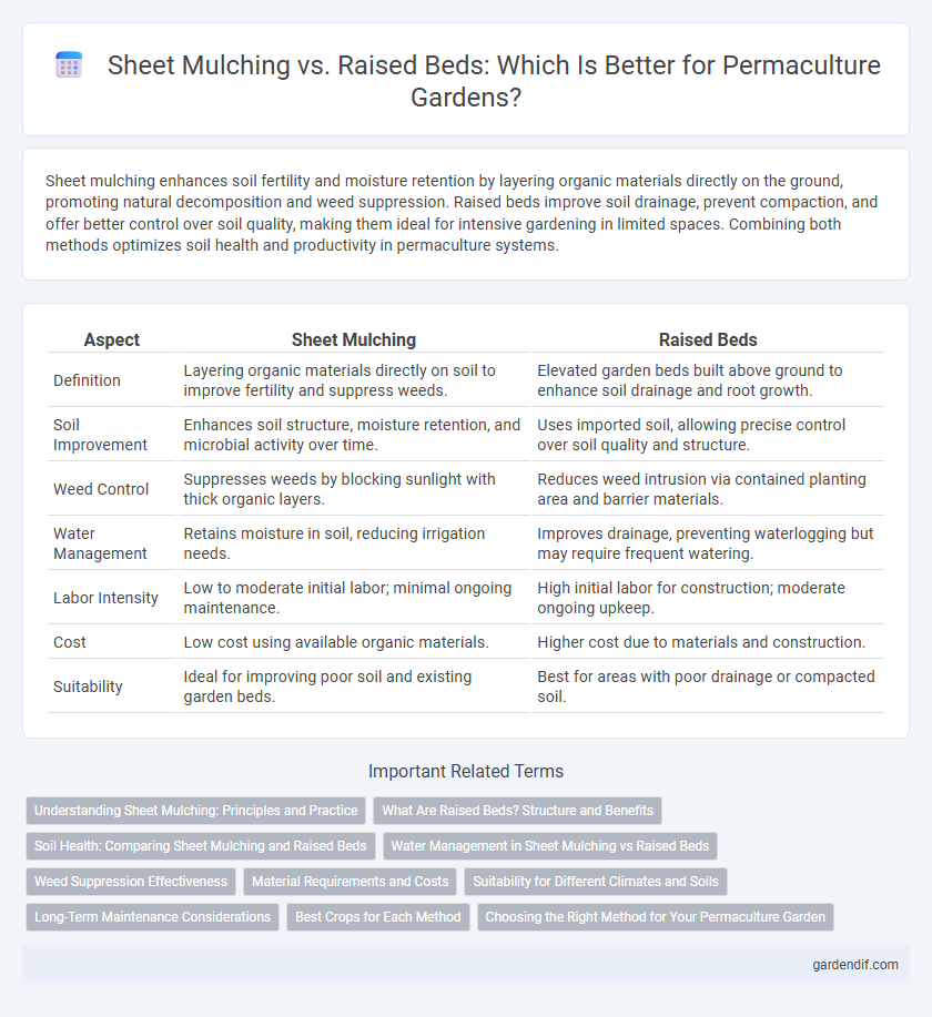 Sheet Mulching vs. Raised Beds: Which Is Better for Permaculture Gardens?