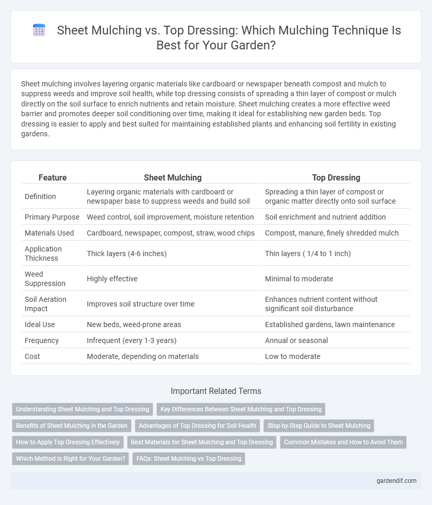 Sheet Mulching vs. Top Dressing: Which Mulching Technique Is Best for Your Garden?