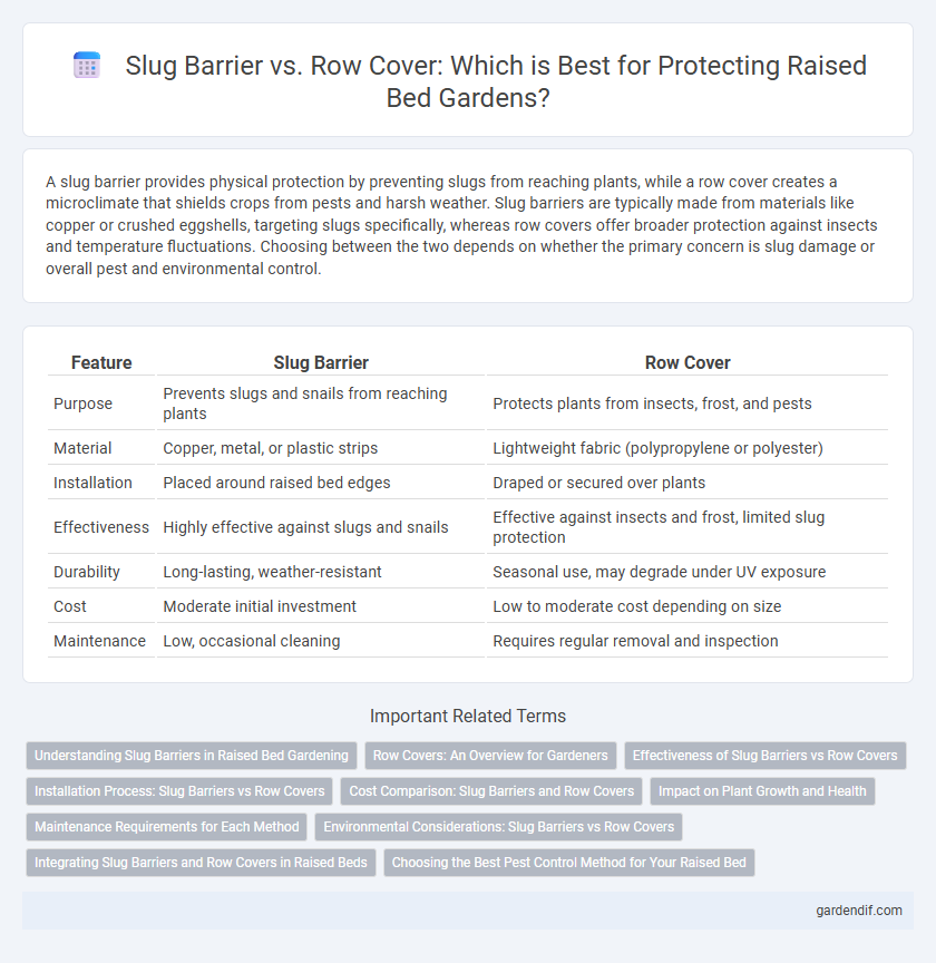 Slug Barrier vs. Row Cover: Which is Best for Protecting Raised Bed Gardens?