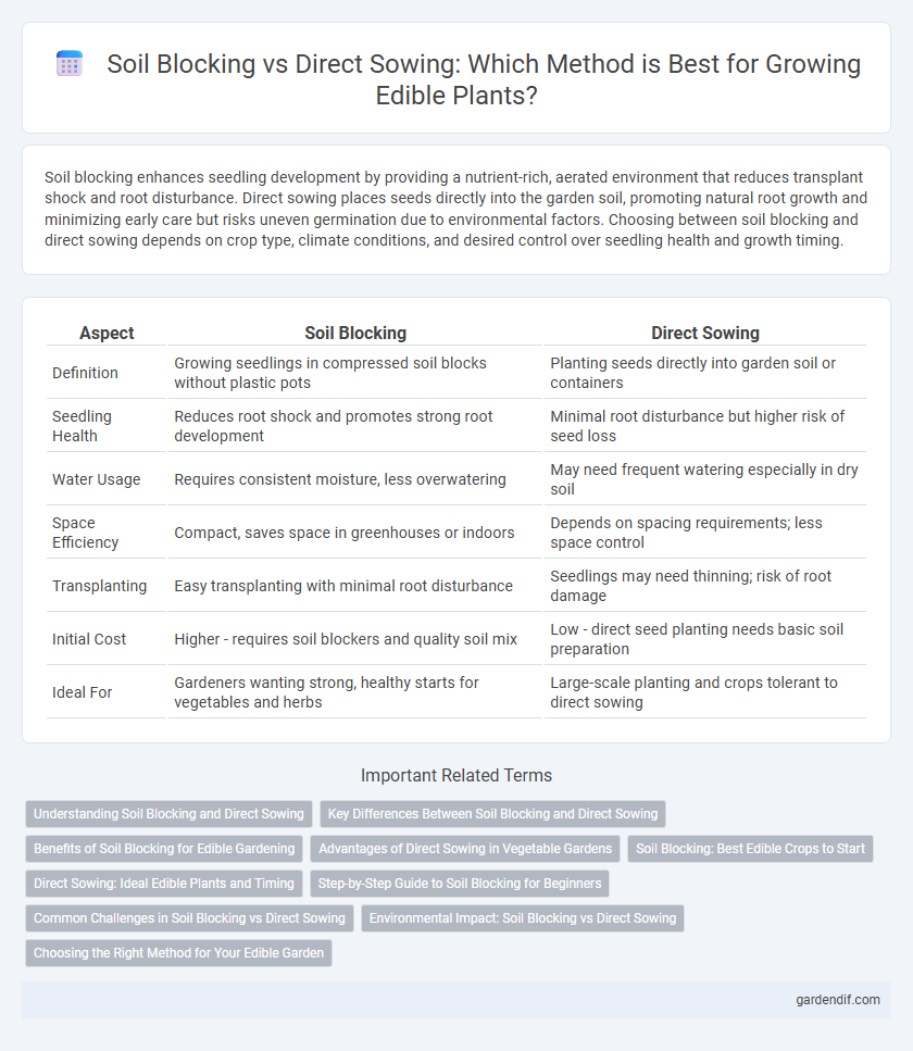 Soil Blocking vs Direct Sowing: Which Method is Best for Growing Edible Plants?