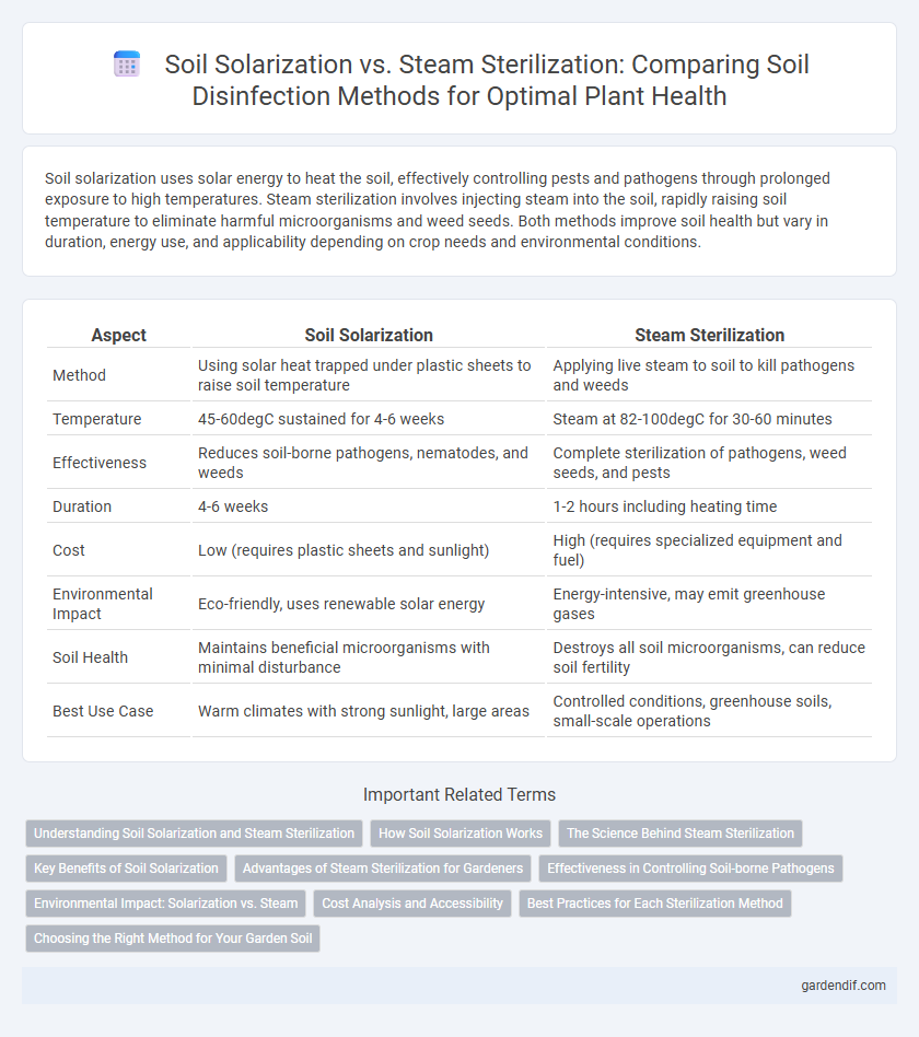Soil Solarization vs. Steam Sterilization: Comparing Soil Disinfection Methods for Optimal Plant Health