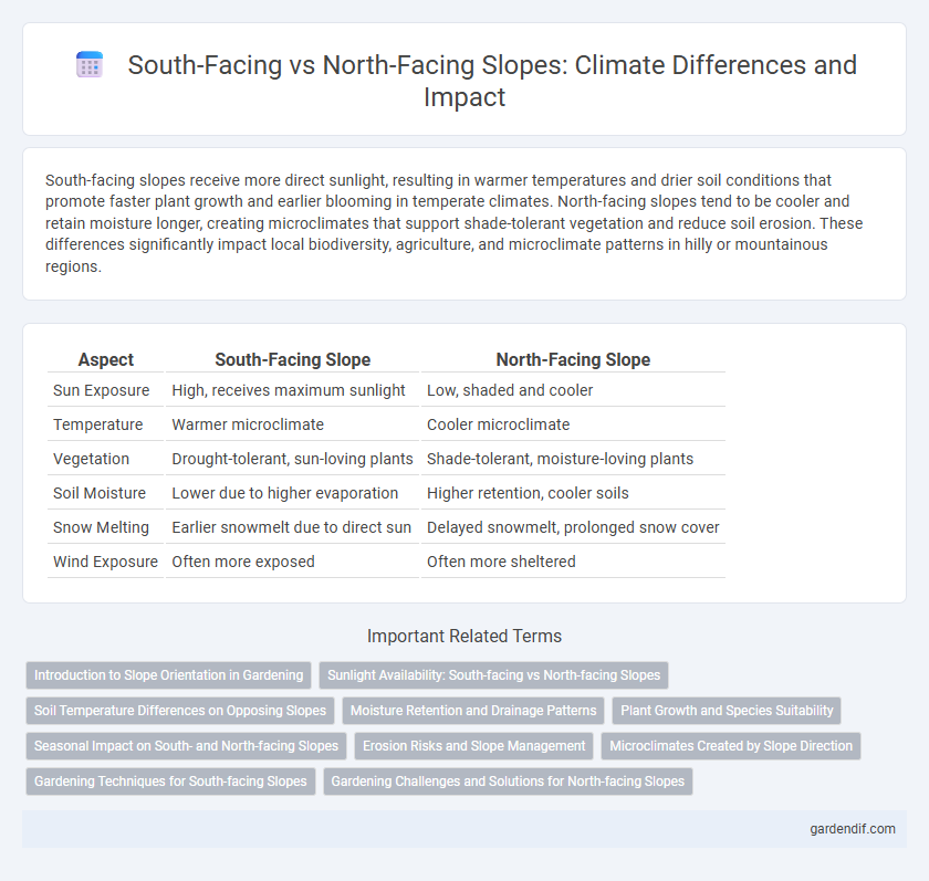 South-Facing vs North-Facing Slopes: Climate Differences and Impact