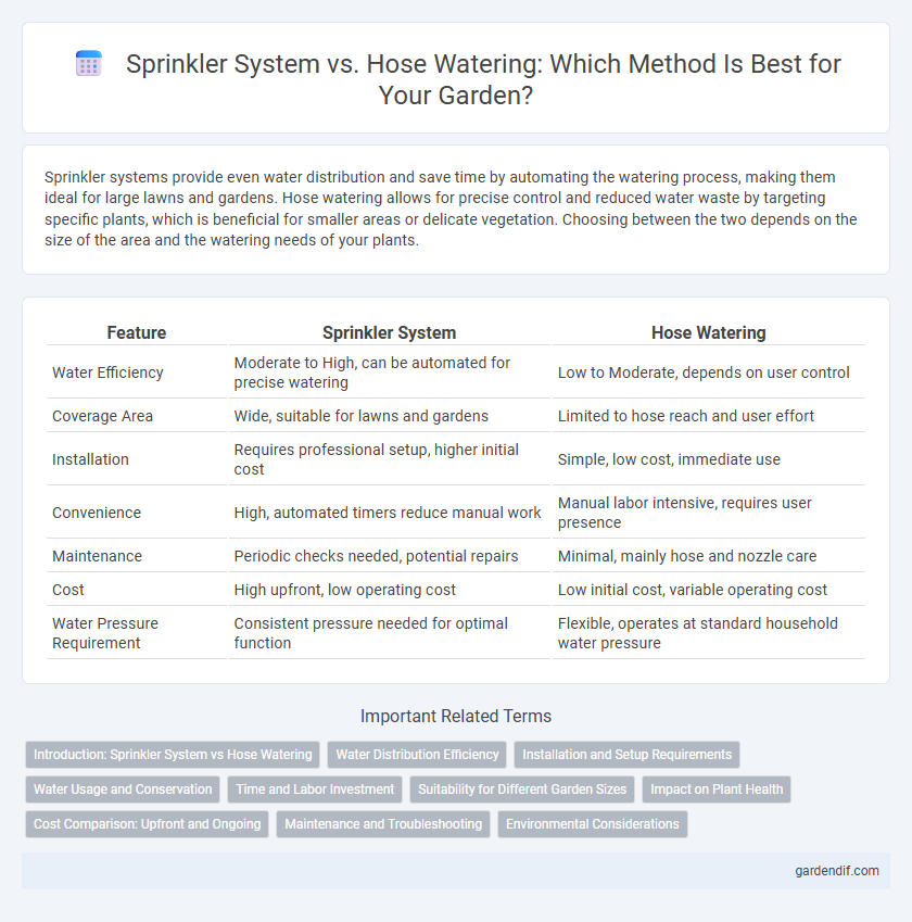 Sprinkler System vs. Hose Watering: Which Method Is Best for Your Garden?