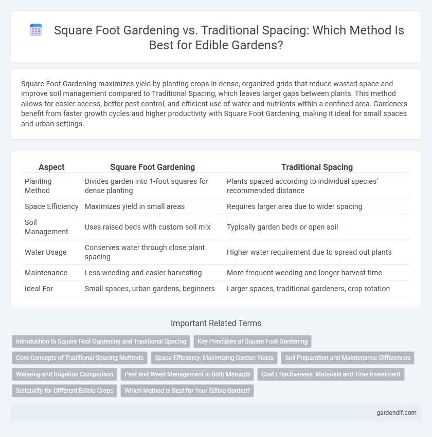 Square Foot Gardening vs. Traditional Spacing: Which Method Is Best for Edible Gardens?