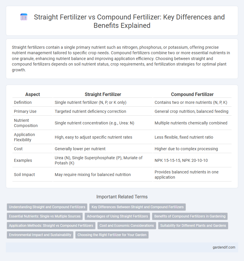 Straight Fertilizer vs Compound Fertilizer: Key Differences and Benefits Explained