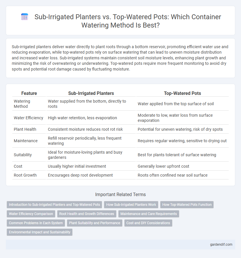 Sub-Irrigated Planters vs. Top-Watered Pots: Which Container Watering Method Is Best?