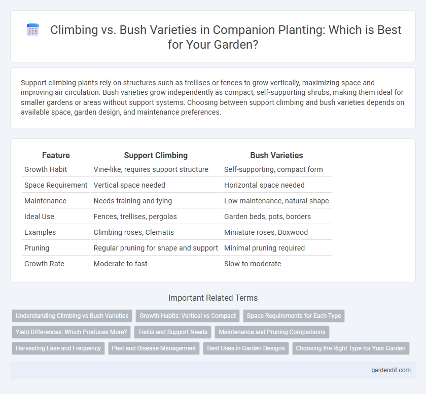 Climbing vs. Bush Varieties in Companion Planting: Which is Best for Your Garden?