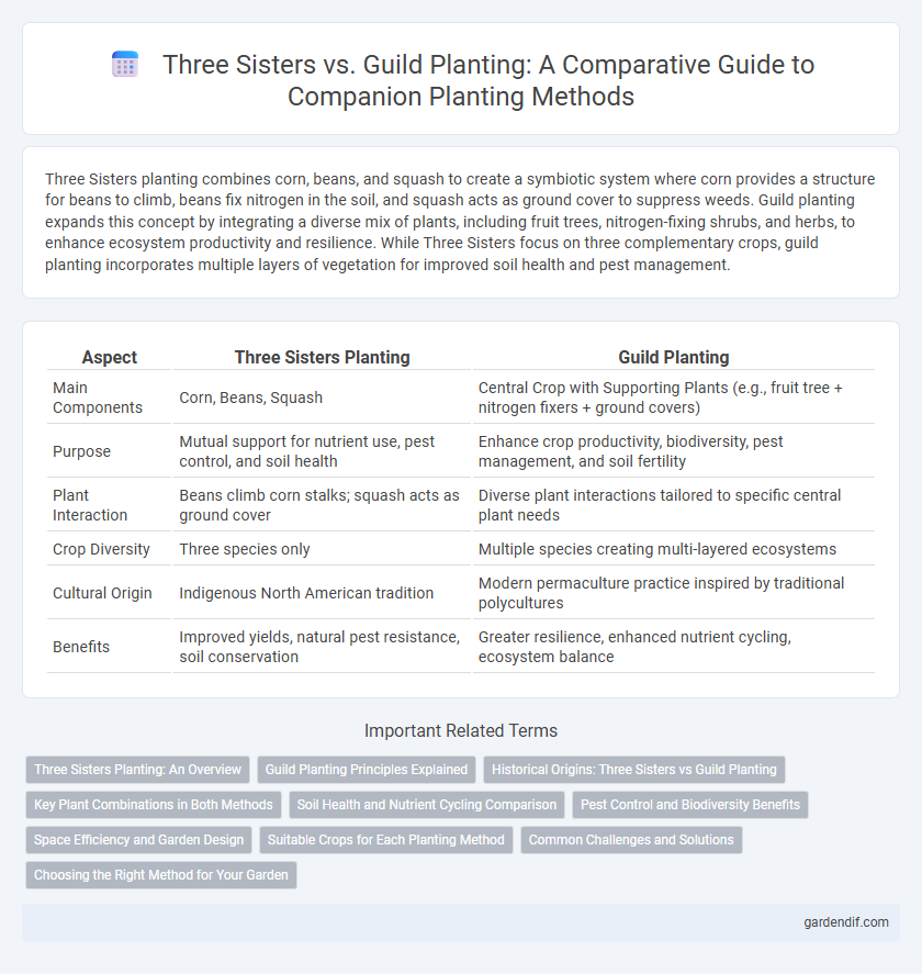 Three Sisters vs. Guild Planting: A Comparative Guide to Companion Planting Methods