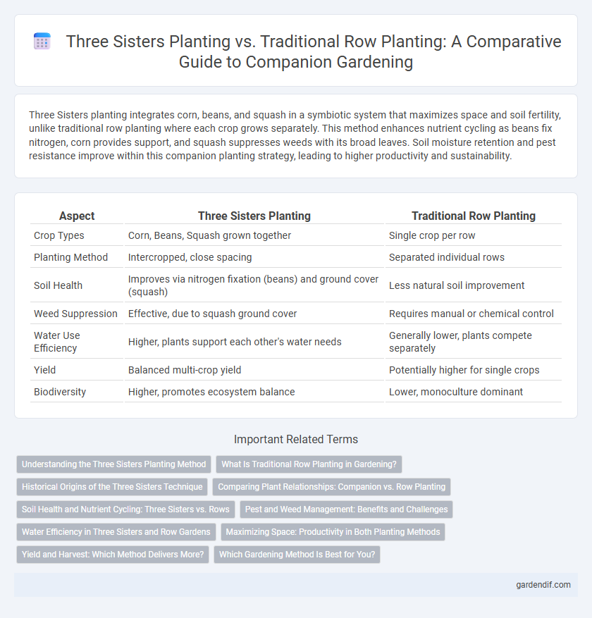 Three Sisters Planting vs. Traditional Row Planting: A Comparative Guide to Companion Gardening