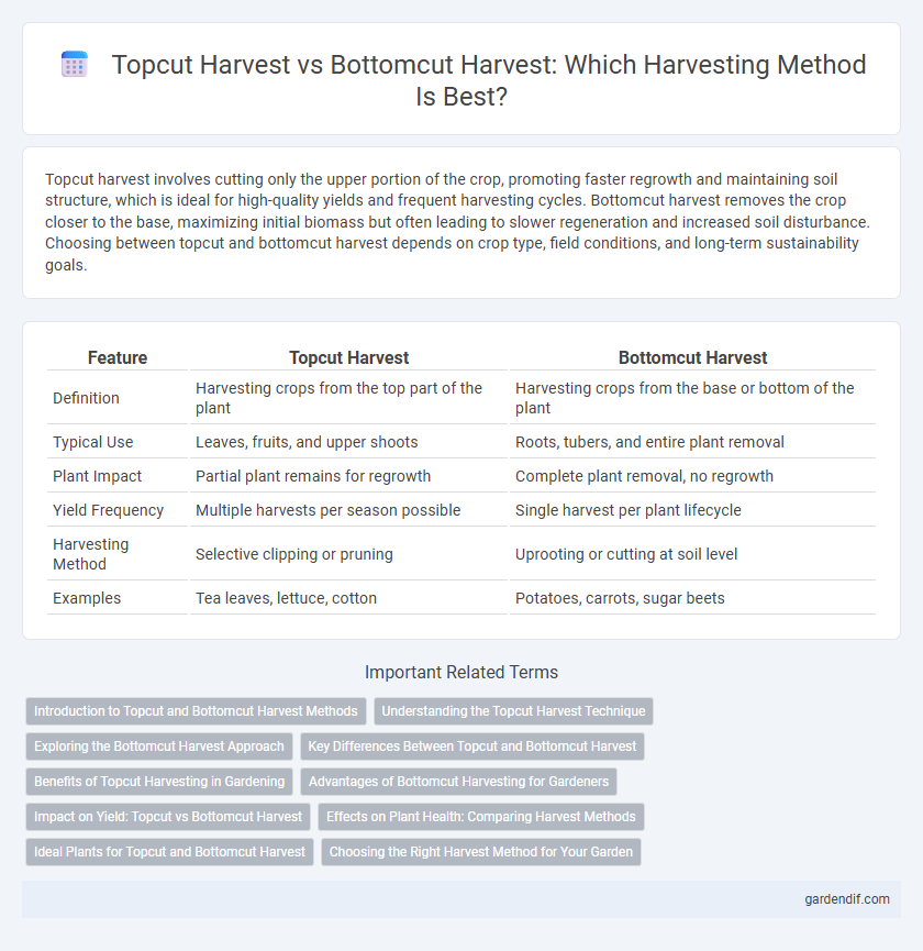 Topcut Harvest vs Bottomcut Harvest: Which Harvesting Method Is Best?