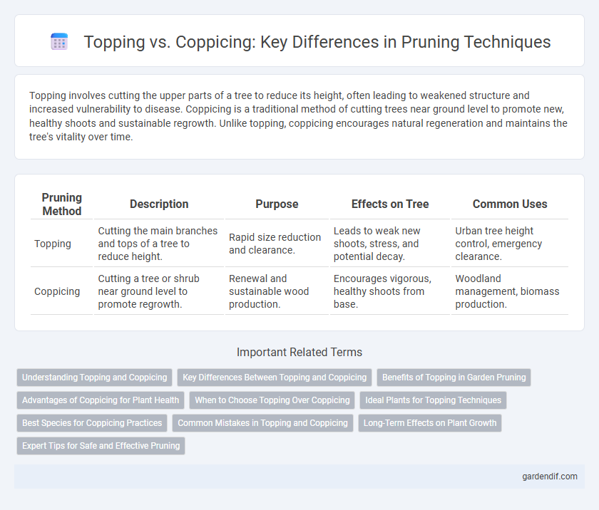 Topping vs. Coppicing: Key Differences in Pruning Techniques