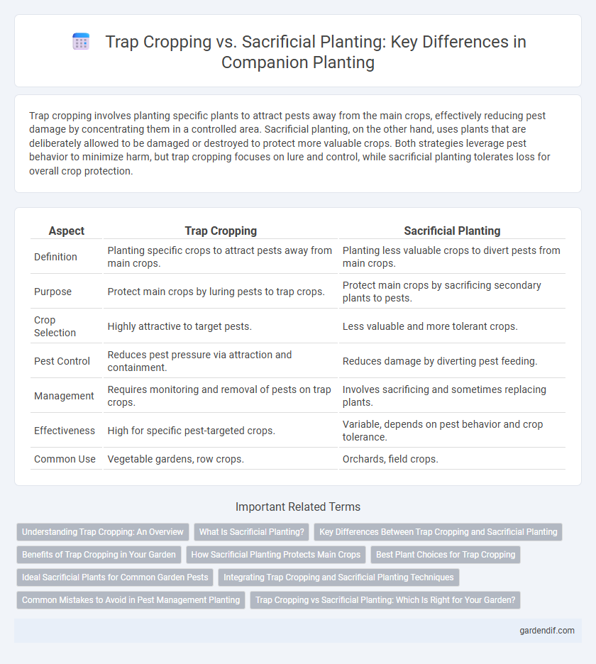 Trap Cropping vs. Sacrificial Planting: Key Differences in Companion Planting