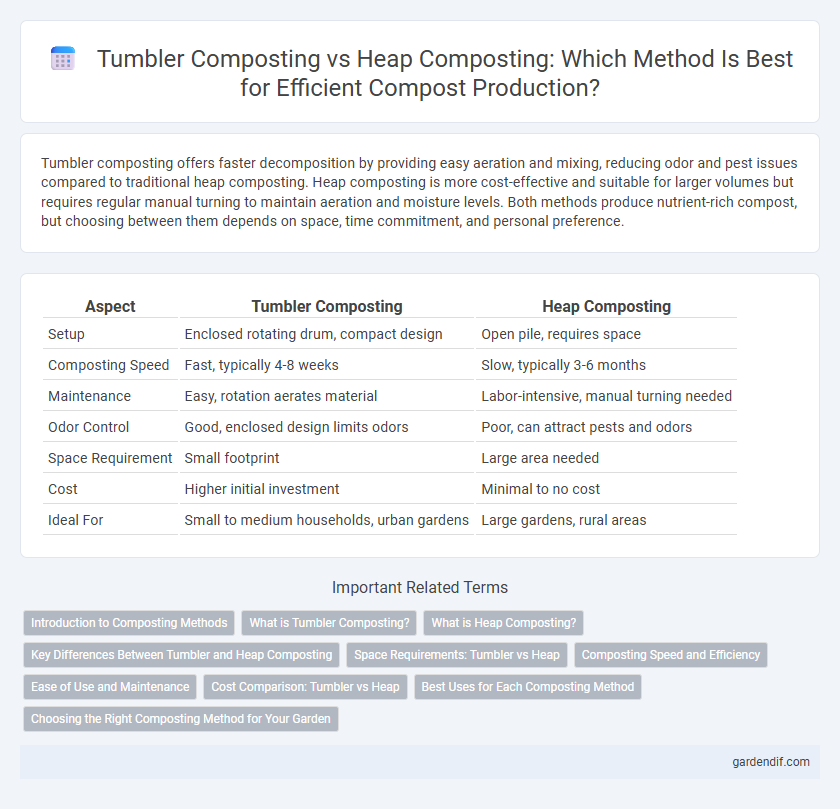Tumbler Composting vs Heap Composting: Which Method Is Best for Efficient Compost Production?