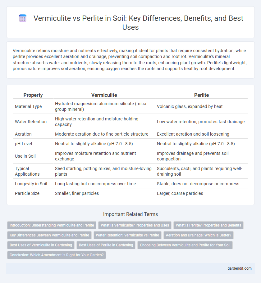 Vermiculite vs Perlite in Soil: Key Differences, Benefits, and Best Uses