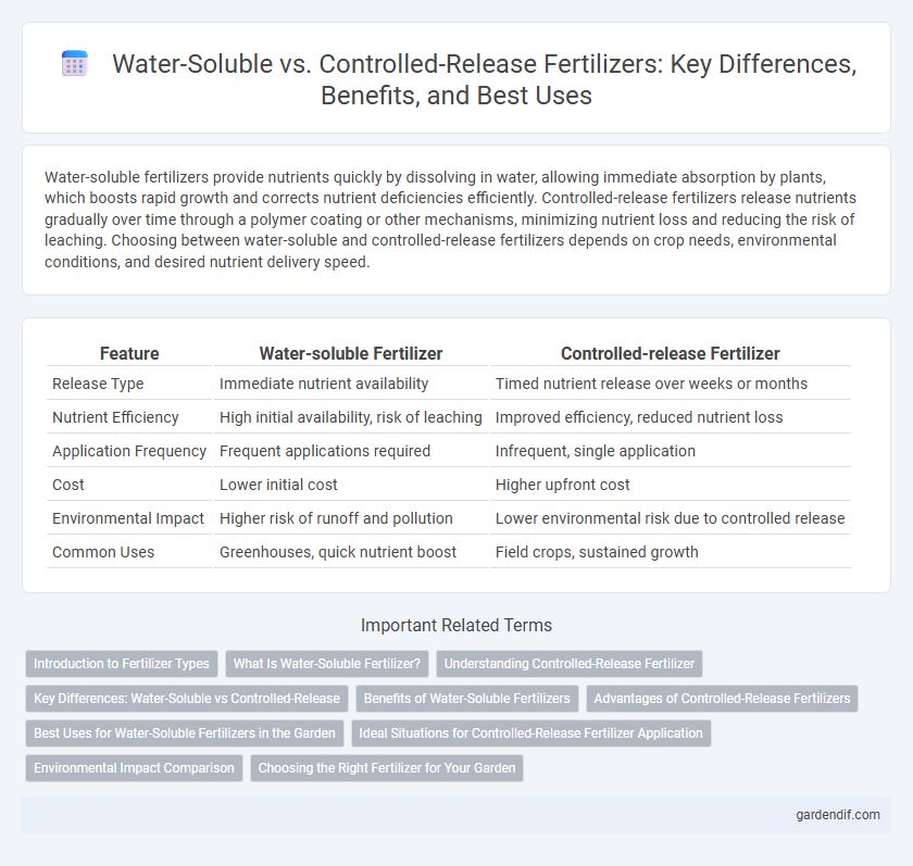 Water-Soluble vs. Controlled-Release Fertilizers: Key Differences, Benefits, and Best Uses