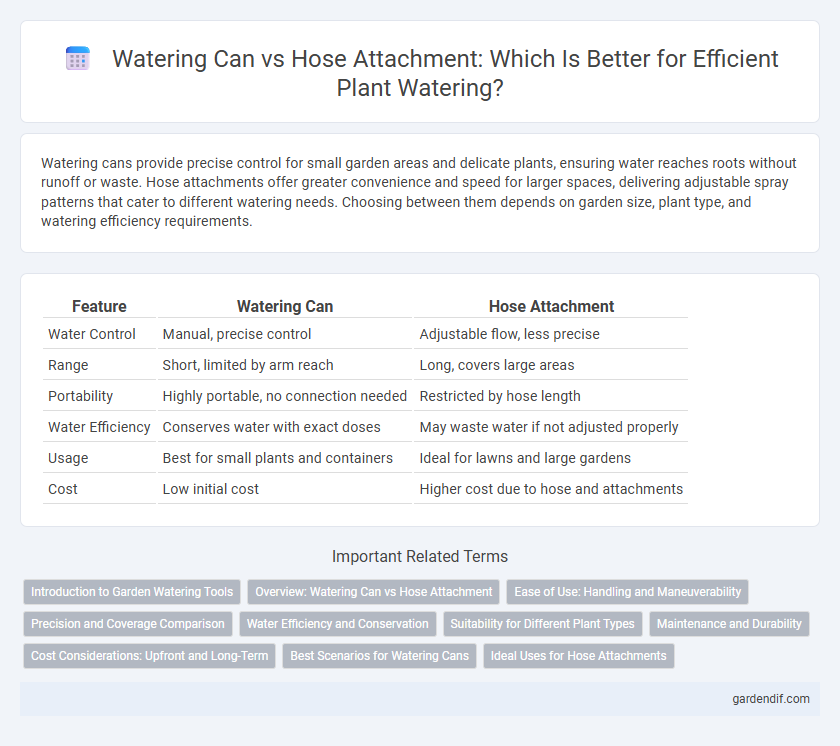 Watering Can vs Hose Attachment: Which Is Better for Efficient Plant Watering?