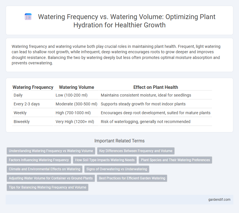 Watering Frequency vs. Watering Volume: Optimizing Plant Hydration for Healthier Growth