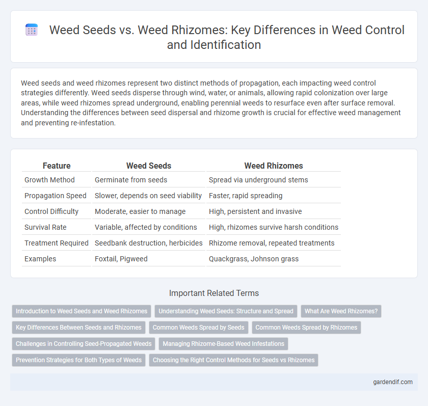 Weed Seeds vs. Weed Rhizomes: Key Differences in Weed Control and Identification