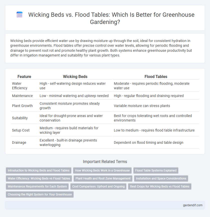 Wicking Beds vs. Flood Tables: Which Is Better for Greenhouse Gardening?