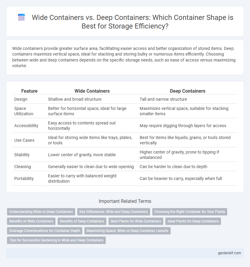 Wide Containers vs. Deep Containers: Which Container Shape is Best for Storage Efficiency?