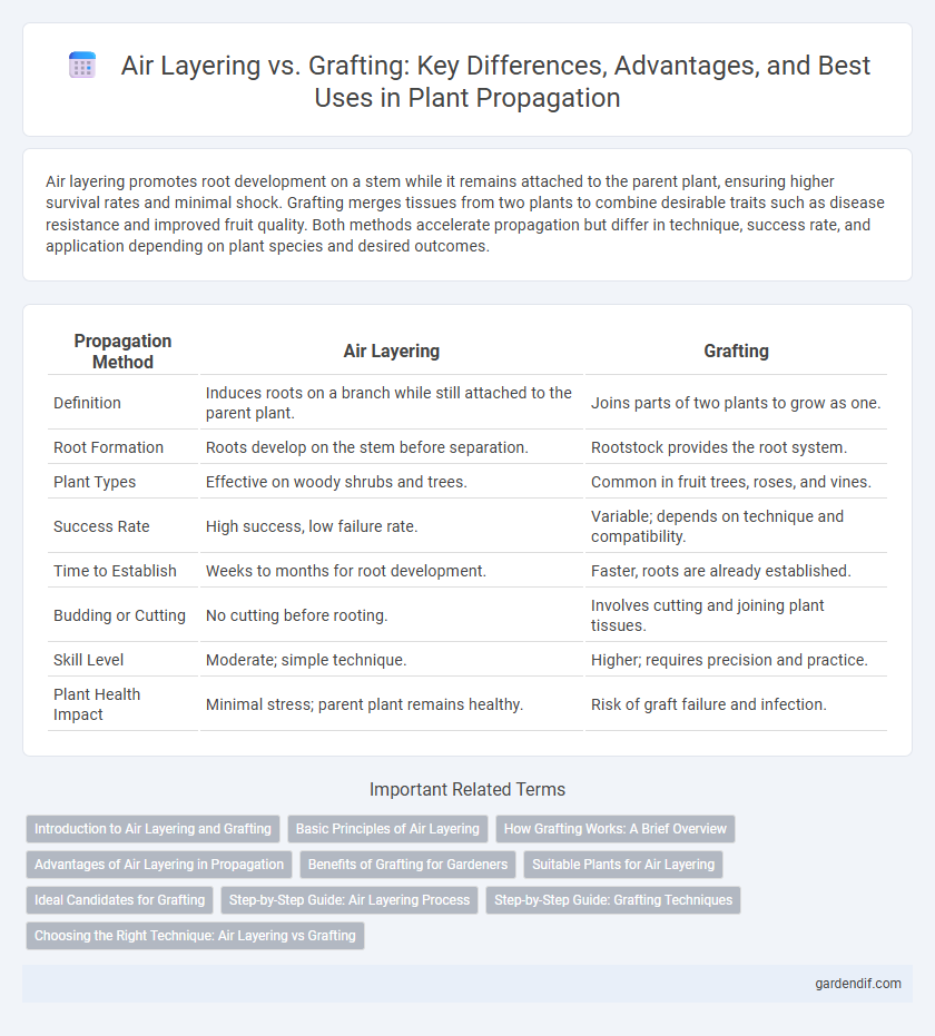 Air Layering vs. Grafting: Key Differences, Advantages, and Best Uses in Plant Propagation