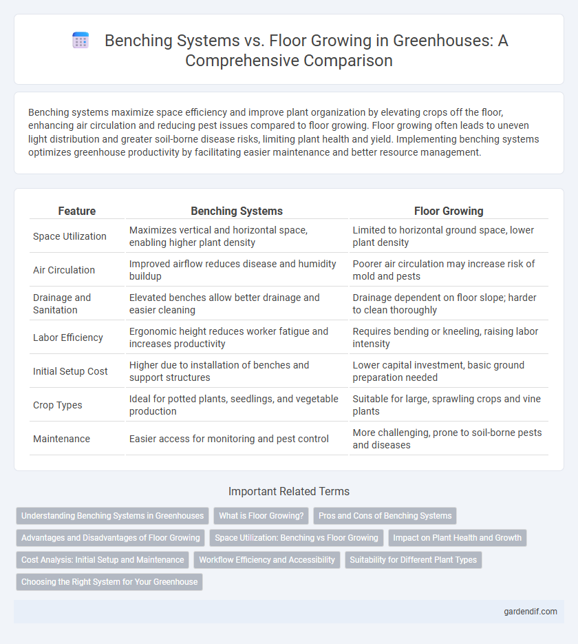 Benching Systems vs. Floor Growing in Greenhouses: A Comprehensive Comparison
