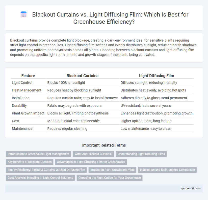 Blackout Curtains vs. Light Diffusing Film: Which Is Best for Greenhouse Efficiency?