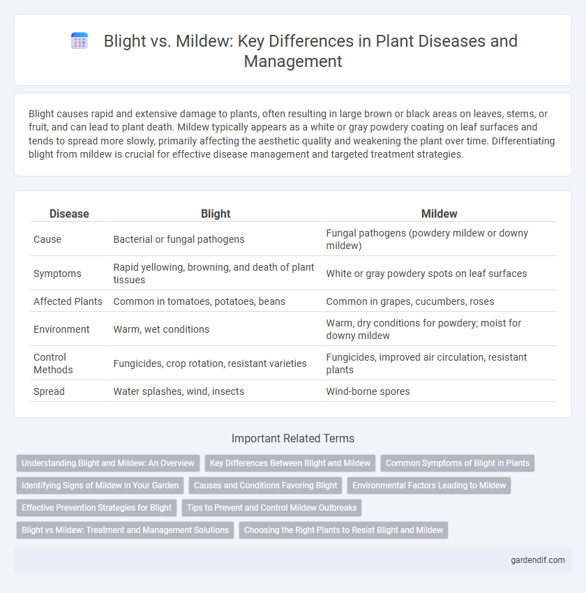 Blight vs. Mildew: Key Differences in Plant Diseases and Management