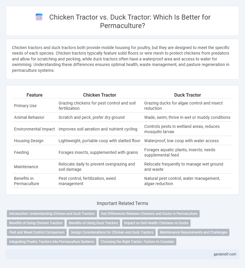 Chicken Tractor vs. Duck Tractor: Which Is Better for Permaculture?