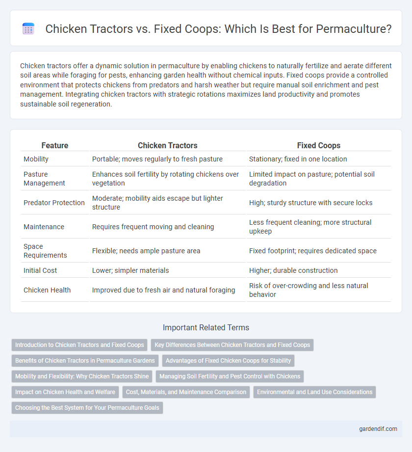 Chicken Tractors vs. Fixed Coops: Which Is Best for Permaculture?
