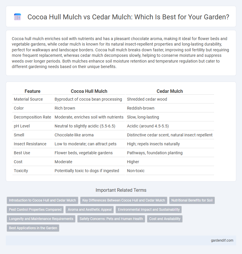 Cocoa Hull Mulch vs Cedar Mulch: Which Is Best for Your Garden?