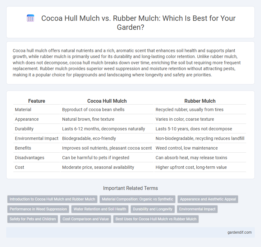 Cocoa Hull Mulch vs. Rubber Mulch: Which Is Best for Your Garden?