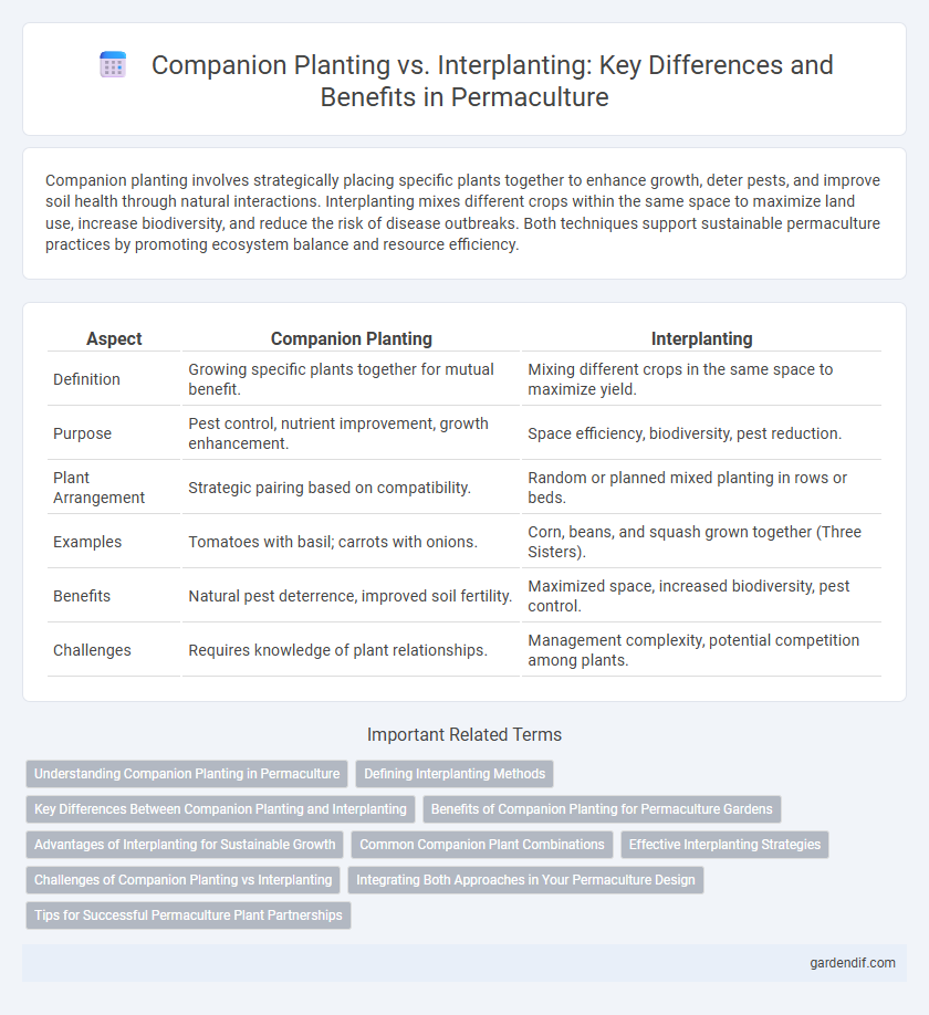 Companion Planting vs. Interplanting: Key Differences and Benefits in Permaculture