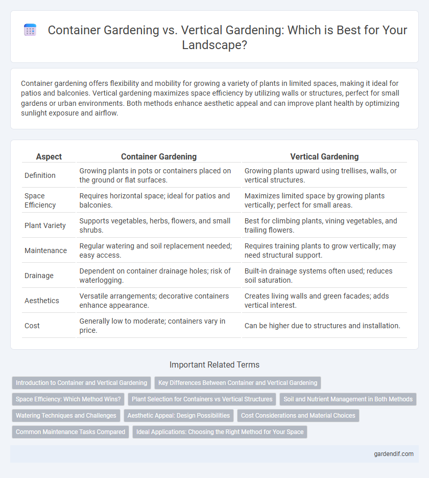 Container Gardening vs. Vertical Gardening: Which is Best for Your Landscape?