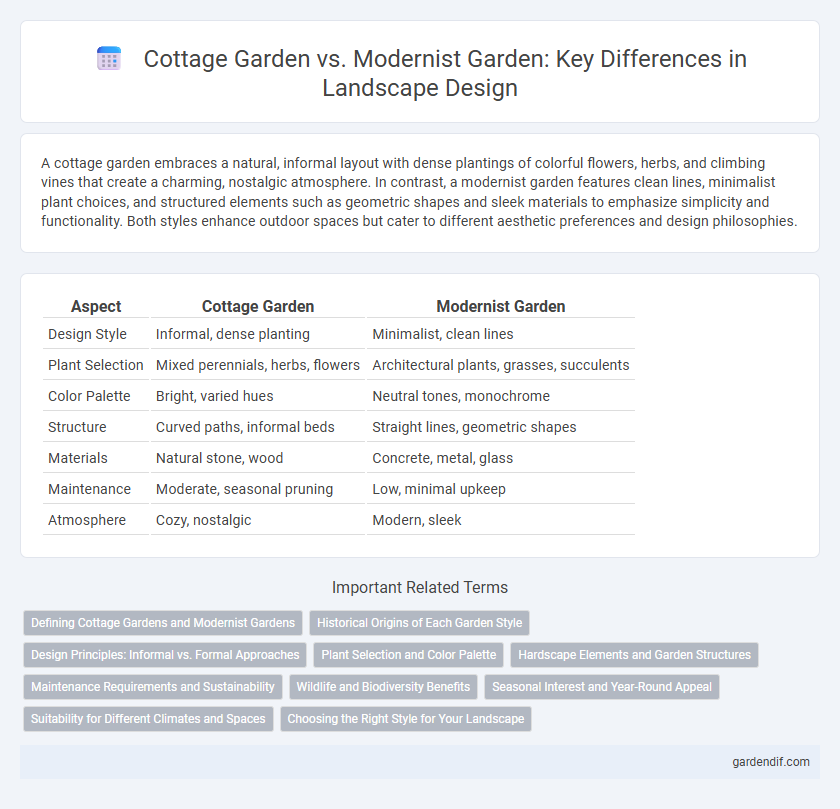 Cottage Garden vs. Modernist Garden: Key Differences in Landscape Design