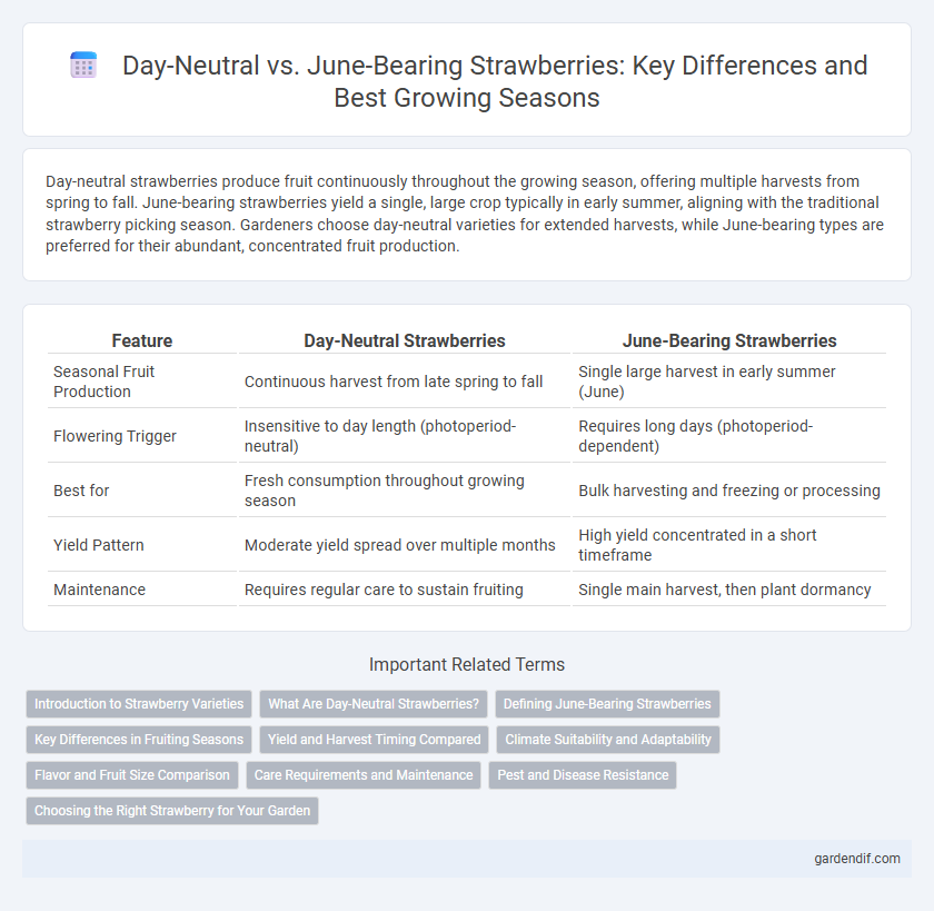 Day-Neutral vs. June-Bearing Strawberries: Key Differences and Best Growing Seasons