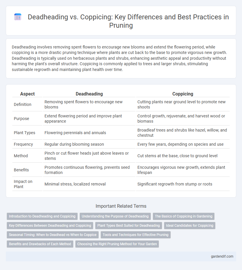 Deadheading vs. Coppicing: Key Differences and Best Practices in Pruning