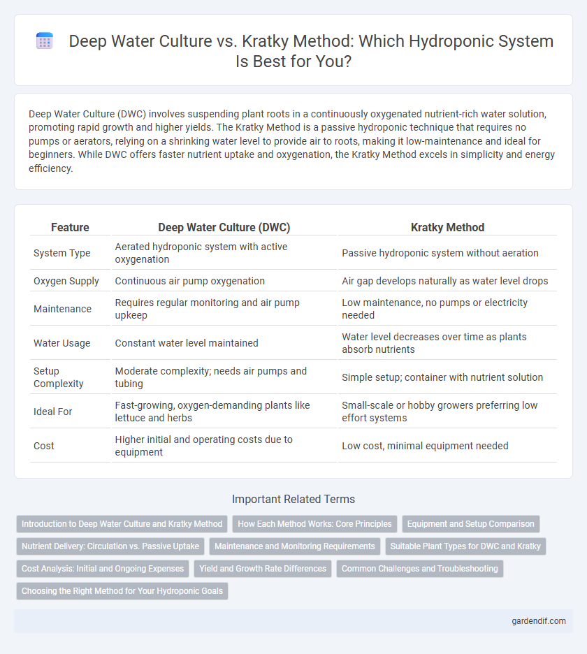 Deep Water Culture vs. Kratky Method: Which Hydroponic System Is Best for You?