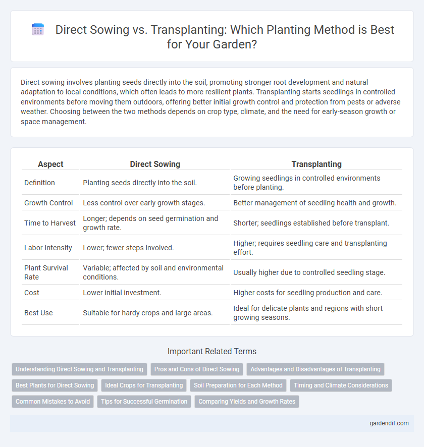 Direct Sowing vs. Transplanting: Which Planting Method is Best for Your Garden?
