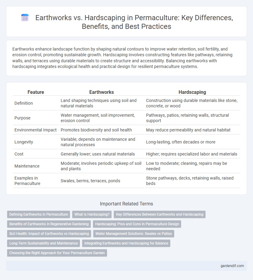 Earthworks vs. Hardscaping in Permaculture: Key Differences, Benefits, and Best Practices